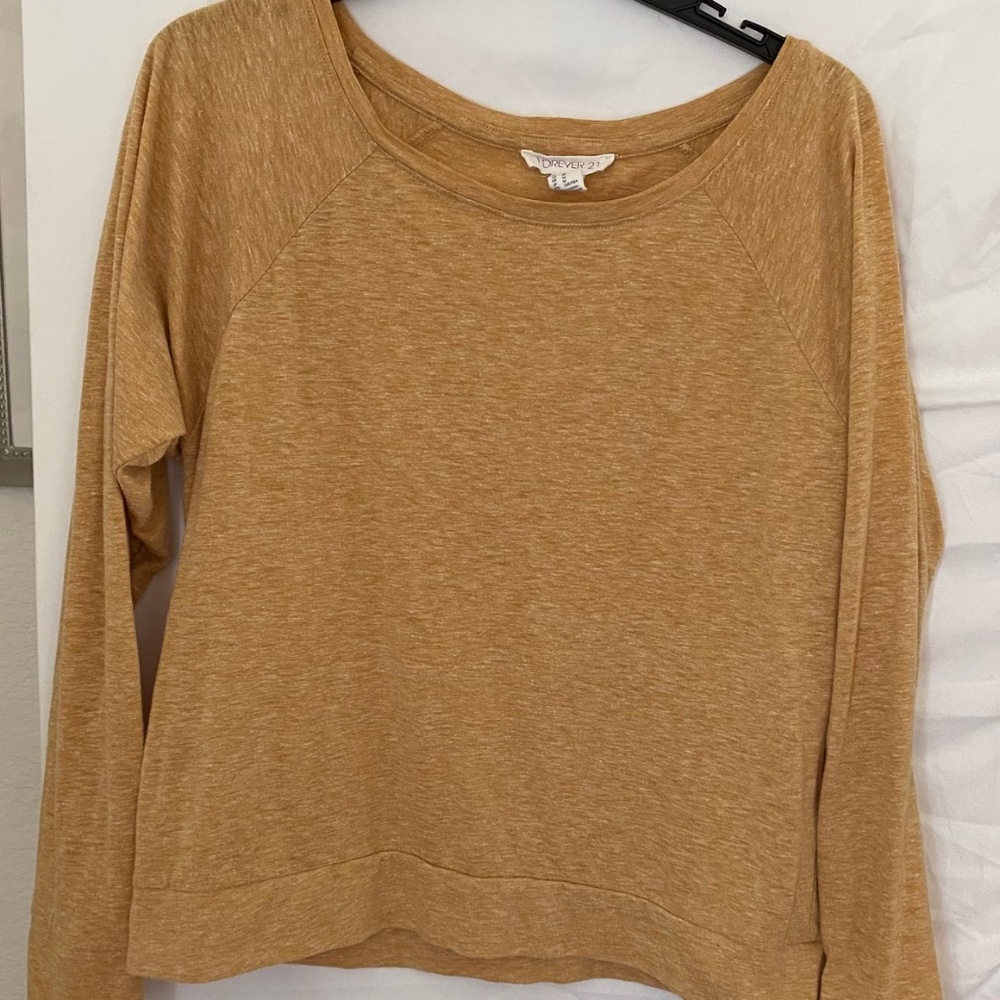 Forever 21 yellow long sleeve shirt